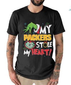 Grinch My heart Green Bay Football Shirt