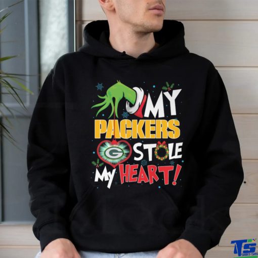 Grinch My heart Green Bay Football Shirt