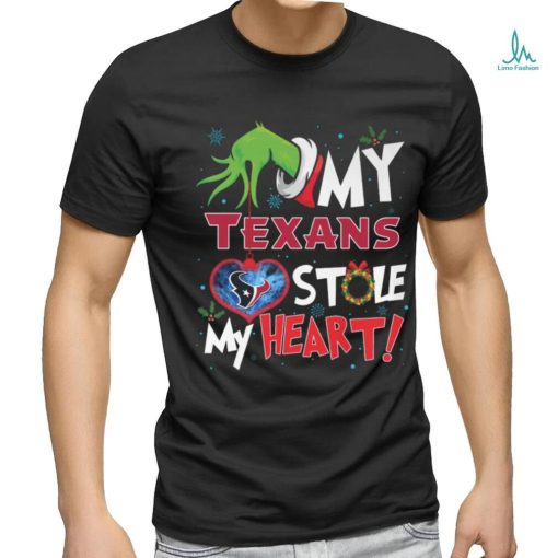 Grinch My heart Houston Football Shirt