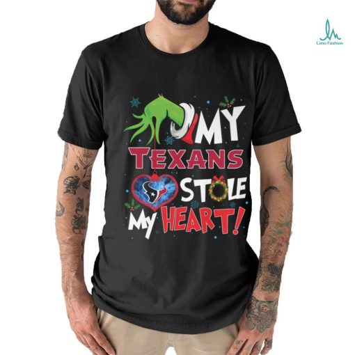 Grinch My heart Houston Football Shirt