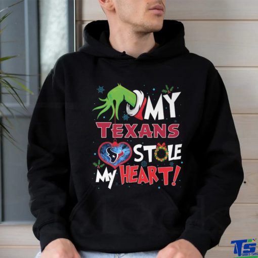 Grinch My heart Houston Football Shirt