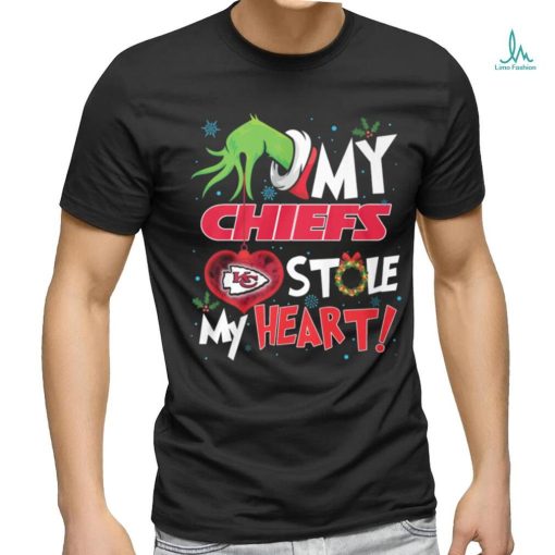 Grinch My heart Kansas City Football Shirt