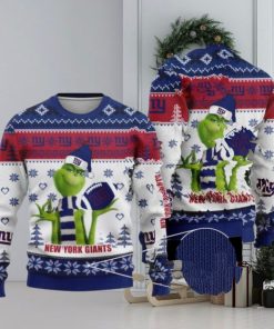 Grinch New York Giants New Design Ugly Christmas Sweaters