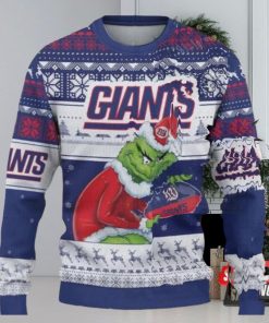 Grinch New York Giants Ugly Christmas Sweaters