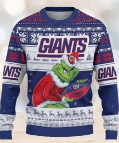 Grinch New York Giants Ugly Christmas Sweaters