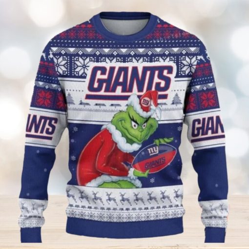 Grinch New York Giants Ugly Christmas Sweaters