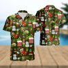 NHL Vegas Golden Knights Hawaiian Shirt Tropical Hat And Glasses Pattern Summer Hawaiian Shirt