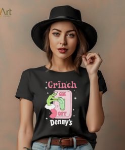 Grinch On Of Denny’s Logo Merry Christmas Shirt