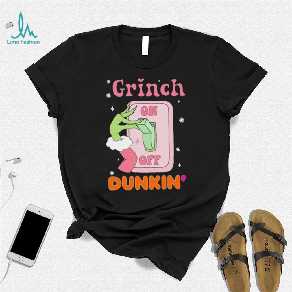 Grinch On Of Dunkin Logo Merry Christmas Shirt Grinch On Of Dunkin Logo Merry Christmas Shirt