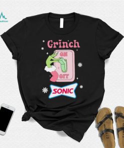 Grinch On Of Sonic Logo Merry Christmas Shirt