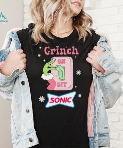 Grinch On Of Sonic Logo Merry Christmas Shirt