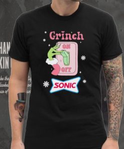 Grinch On Of Sonic Logo Merry Christmas Shirt