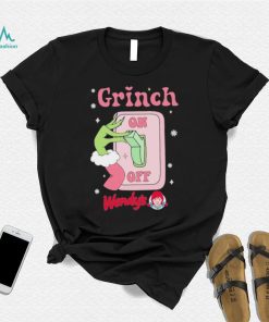 Grinch On Of Wendy’s Logo Merry Christmas Shirt