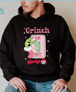 Grinch On Of Wendy’s Logo Merry Christmas Shirt