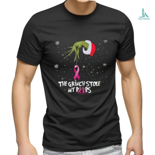 Grinch Pink Ribbon Christmas Shirt