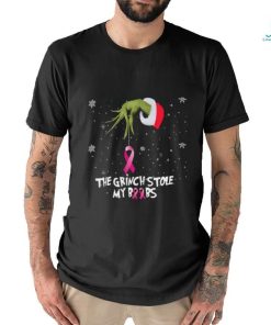 Grinch Pink Ribbon Christmas Shirt