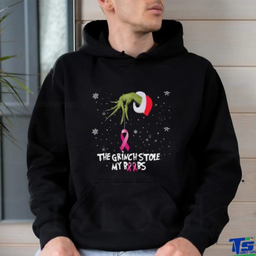 Grinch Pink Ribbon Christmas Shirt