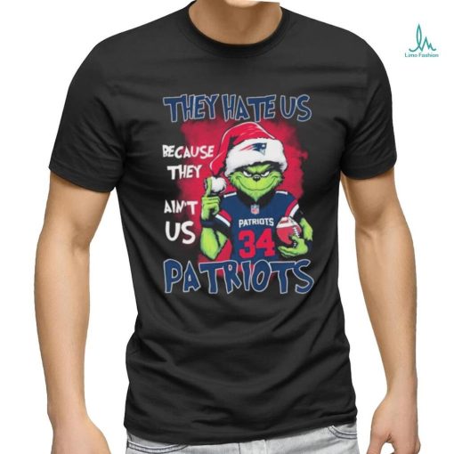 Grinch Rex Burkhead Christmas They Hate Us Because Ain’t Us New England Patriots Shirt