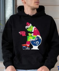 Grinch San Francisco 49ers Shit On Toilet Los Angeles Rams And Other Teams Christmas new 2023 T shirt