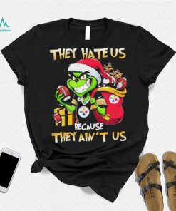 Grinch Santa Claus Christmas They Hate Us Because They Ain’t Us Pittsburgh Steelers Shirt