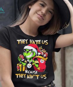 Grinch Santa Claus Christmas They Hate Us Because They Ain’t Us Pittsburgh Steelers Shirt
