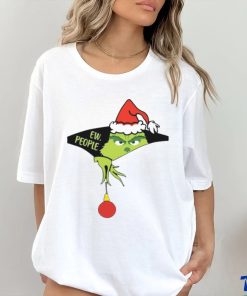 Grinch Santa Ew People Merry Christmas Tee T shirt