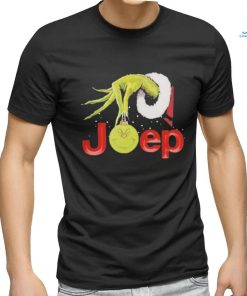 Grinch Santa Hug Ball Grinch Glossy Jeep Merry Christmas Shirt