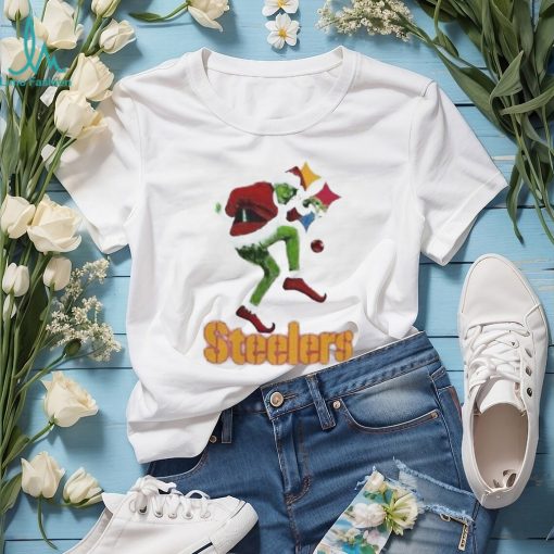 Grinch Santa Steelers Nfl Christmas Shirt