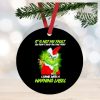 NFL Kansas City Chiefs Grinch Christmas Ornament Personalized Your Name 2023 Christmas Tree Decorations