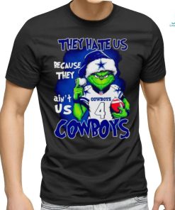 Grinch Santa they hate us because they ain’t us Dallas Cowboys shirt