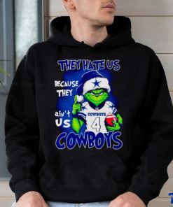 Grinch Santa they hate us because they ain’t us Dallas Cowboys shirt