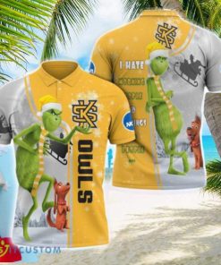 Grinch Stole Christmas Kennesaw State Owls Ncaa I Hate Morning People Polo Shirt