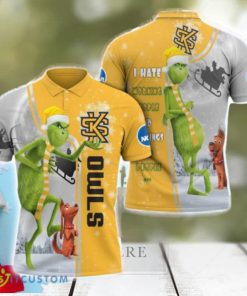 Grinch Stole Christmas Kennesaw State Owls Ncaa I Hate Morning People Polo Shirt