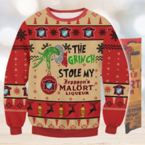 Grinch Stole Malort Ugly Sweater