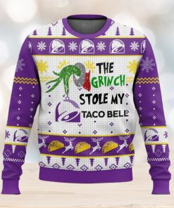 Grinch Stole Taco Bell Christmas Ugly Sweater Special Gift For Xmas