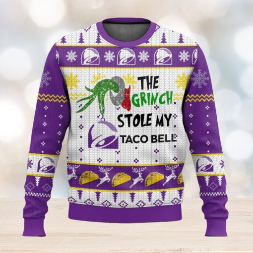 Grinch Stole Taco Bell Christmas Ugly Sweater Special Gift For Xmas