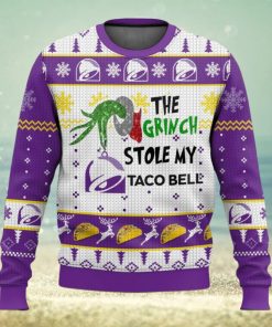 Grinch Stole Taco Bell Christmas Ugly Sweater Special Gift For Xmas