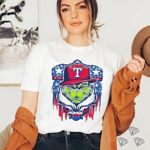 Grinch Texas Rangers Baseball Team MLB Logo shirt