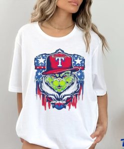 Grinch Texas Rangers Baseball Team MLB Logo shirt