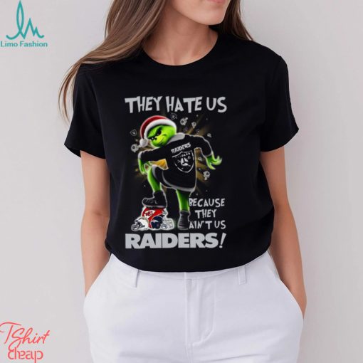 Grinch They Hate Us because They Ain’t Us Las Vegas Raiders T Shirt