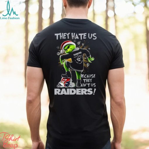 Grinch They Hate Us because They Ain’t Us Las Vegas Raiders T Shirt