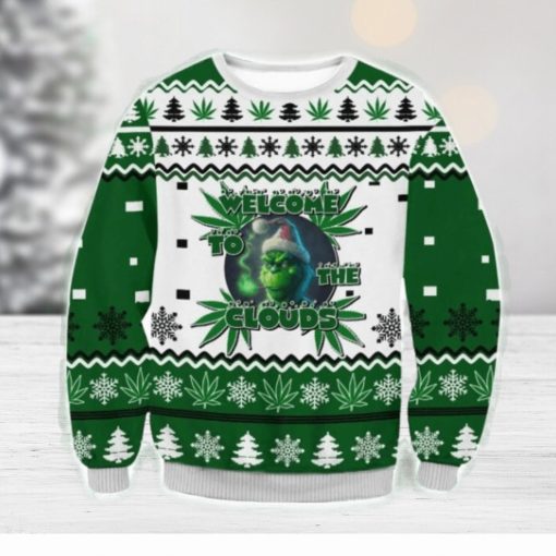 Grinch Weed Ugly Sweater Christmas Gift For Men And Women