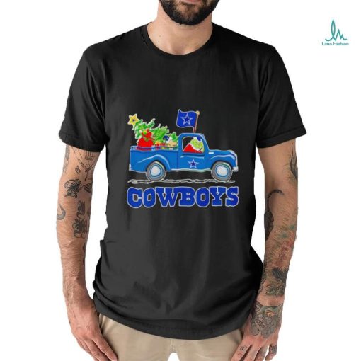 Grinch driving truck Dallas Cowboys Christmas shirt