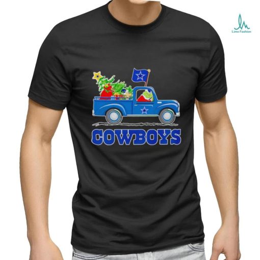 Grinch driving truck Dallas Cowboys Christmas shirt