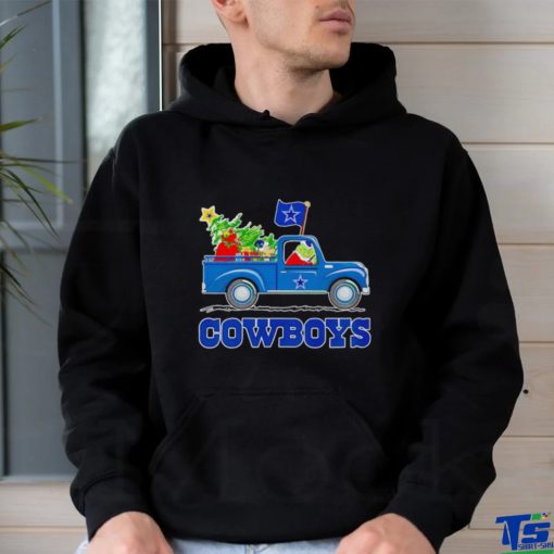 Grinch driving truck Dallas Cowboys Christmas shirt