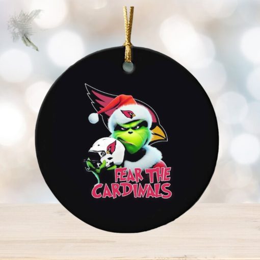 Grinch fear the Arizona Cardinals Christmas ornament