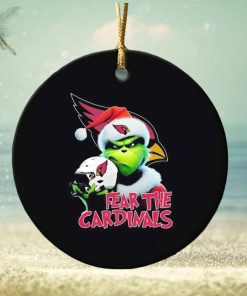 Grinch fear the Arizona Cardinals Christmas ornament