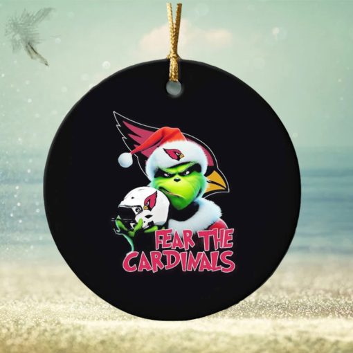 Grinch fear the Arizona Cardinals Christmas ornament