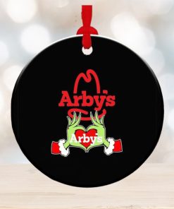 Grinch hand love Arby’s Christmas ornament