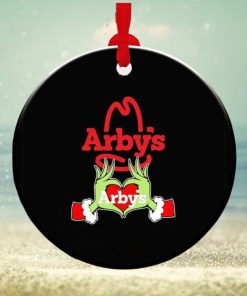 Grinch hand love Arby’s Christmas ornament